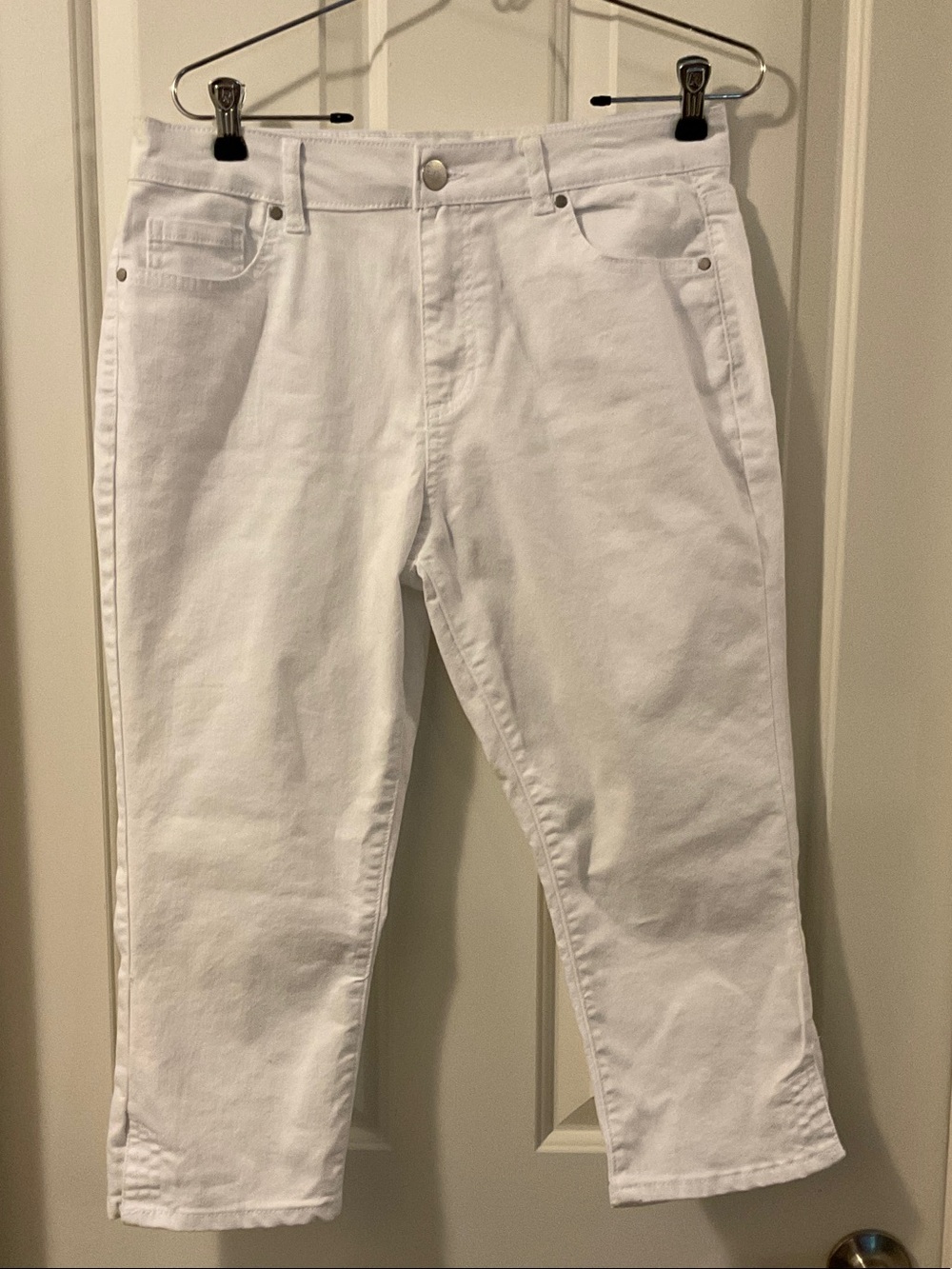 D. Jeans Women's White Capri/cropped Jeans Size 10